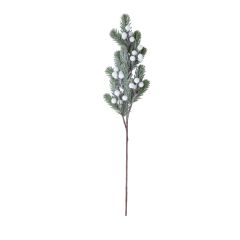 Kunstoks GREENLAND H55cm, valged marjad