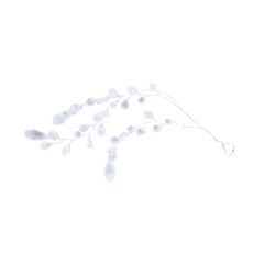 Jõuluehe SHINE H30cm, valged pärlid