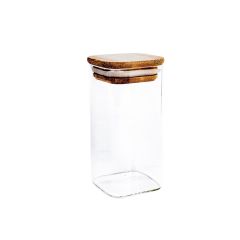 Klaaspurk THERON 6x6xH12cm kaanega, kand