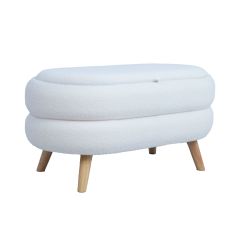 Tumba/laud HANA 87x48,5xH46cm, valge, pa