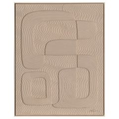 Maal raamiga 80x100cm, helepruun kujund