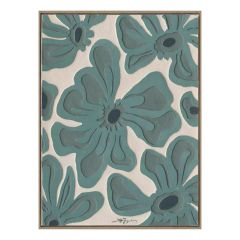 Maal raamiga 60x80cm, rohelised õied