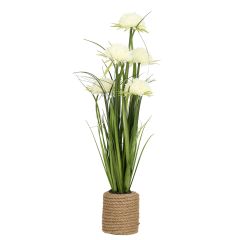 Kunstlill IN GARDEN H70cm, valge krüsant