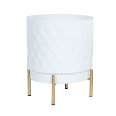 Lillepotiümbris DEIA D21xH26cm, valge/ku