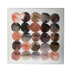 Seinapilt WALLY 60x60cm, pruunid abstrak