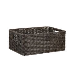 Korv BASILE 34x24xH13,5cm, tumepruun
