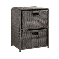 Korvriiul 2-ne BASILE 40x30xH53cm, tumep