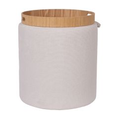 Tumba/laud HIRO D34,5xH37cm, valge, panipaigaga