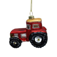 Jõuluehe JOY TRACTOR 9cm, klaas