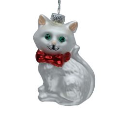 Jõuluehe JOY CAT 9cm, klaas