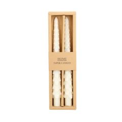 Antiikküünal CAROLS 2tk 25cm valge kuusk