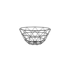 PUUVILJAKORV DIAMOND PT2998BK 30X15CM METALL MUST