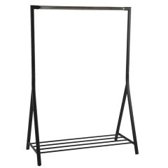 Riiete stange BRENT 117x59xH165cm, must/