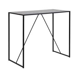 Baarilaud SEAFORD 120x60xH105cm, must