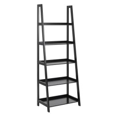 Riiul WALLY 5-ne, H180cm, must