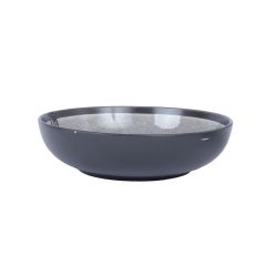 Taldrik RITA D19xH5cm, must/hall