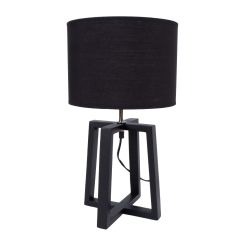 Laualamp WOODEN H44,5cm, tumehall