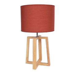 Laualamp WOODEN H44,5cm, punane
