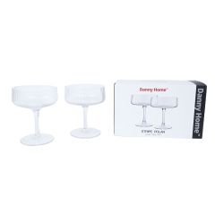 Vahuveinipokaalid 2tk STRIPE POLAR H12cm