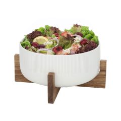 Kauss POLO D22,5xH10cm 2.7L valge, aluse
