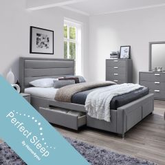 Voodi CAREN 160x200cm, madratsiga HARMON