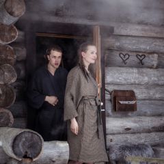 Hommikumantel RENTO BROWN, S/M