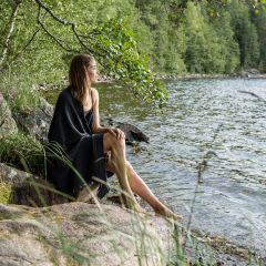 Saunarätik RENTO GREY  90x180cm