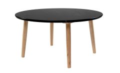 Diivanilaud ümar Vento, 80xK40 cm, must