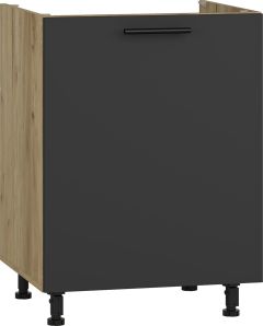 Köögi valamukapp, Vento DK-60-82, 60x52xK82 cm, craft tamm + antratsiit + must käepide
