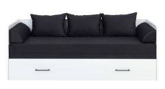 Kokkupandav voodi Tetrix S442-LOZ 80 160, 80-160x200 cm, valge läikega