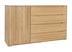 Kummut KD411,  90x41xH90 cm, pöögipuidust, lakitud