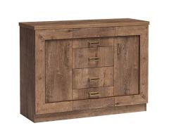 Kummut Tadeusz T5, 120x44xK90 cm, Dab stuletni