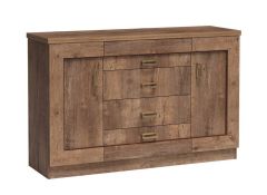 Kummut Tadeusz T6, 140x44xK90 cm, Dab stuletni