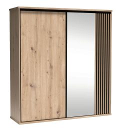 Lükandustega riidekapp Cali C-15, 199x60xK216 cm, artisan tamm