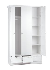 Riidekapp LANDWOOD 18 valge