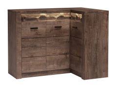 Nurgakummut Indianapolis I-15, 90-131x42xK103,5 cm, tume saar