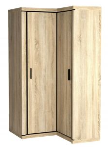 Nurgariidekapp Dallas D-21, 100x52xK192 cm, sonoma tamm