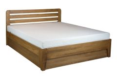 Pesukastiga voodi LK111 BOX, pöök, naturaalne