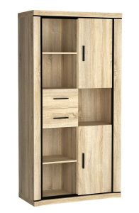 Raamaturiiul Dallas D-23, 97x45x192 cm, sonoma tamm