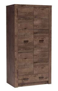 Riidekapp Indianapolis I-1, 96x58xK192 cm, tume saar