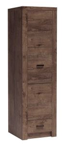 Riidekapp Indianapolis I-2, 56x58xK192 cm tume saar