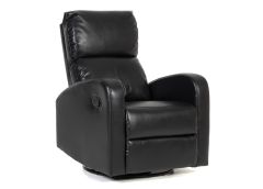 Tugitool-recliner SEVILLA must PU (kiikuv/pöörlev)