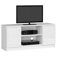 TV-alus 120 2D 1P, 120x40xK55 cm, valge läikega