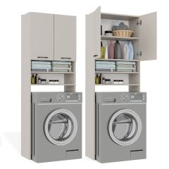 Vannitoa kapp Pola DK, 64x30xK180 cm, kašmiir