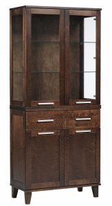 Vitriinkapp Eina 3242-1, 81x41xK186 cm tume pähkel