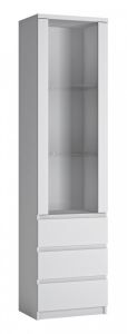 Vitriinkapp Fribo FRIV01, 50,1x40xK200 cm, Alpivalge