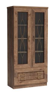 Vitriinkapp Tadeusz T8, 90x44xK190 cm , Dab stuletni