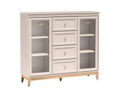 Vitriinkapp Windsor W-7, 141,5x40,5xK125,5 cm