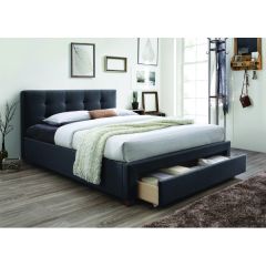 Voodi OSLO tumehall mid-grey sahtliga 160x200