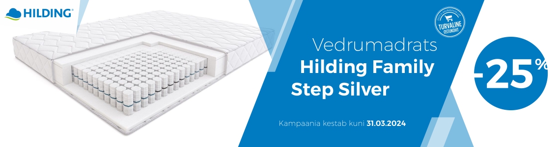 Vedrumadrats Hilding Family Step Silver -25%